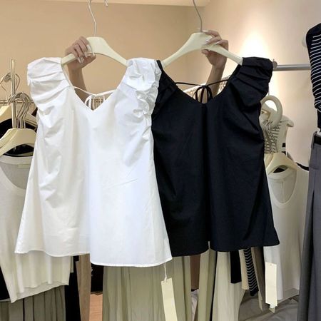 New V-Neck Tops Women's Sleeveless Tops